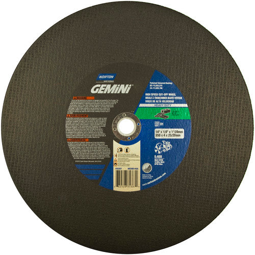 14″ × 1/8″ × 1″ Concrete HD High Speed Cut-Off Wheel Type 01 Straight 24 Grit - Exact Tooling