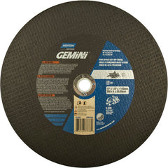 12″ × 1/8″ × 1″ Metal High Speed Cut-Off Wheel Type 01 Straight Aluminum Oxide - Exact Tooling