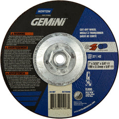 ‎7″ × 3/32″ × 5/8″-11 Gemini Non-Woven Depressed Center Wheel Type 27 24 Grit - Exact Tooling