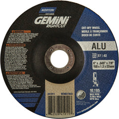 6″ × 0.045″ × 7/8″ Gemini Non-Woven Depressed Center Wheel Type 27 24 Grit - Exact Tooling