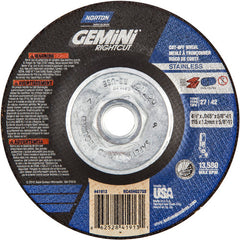 ‎4-1/2″ × 0.045″ × 5/8″-11 Gemini Non-Woven Depressed Center Wheel Type 27 24 Grit - Exact Tooling