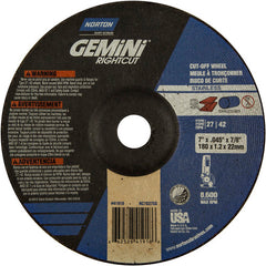 7″ × 0.045″ × 7/8″ Gemini Non-Woven Depressed Center Wheel Type 27 24 Grit - Exact Tooling