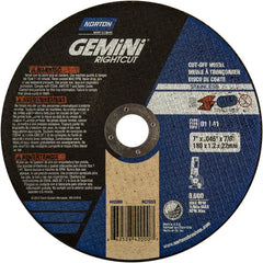 7″ × 0.045″ × 7/8″ Small Diameter Cut-Off Wheel Gemini RightCut SS 60 Grit - Exact Tooling