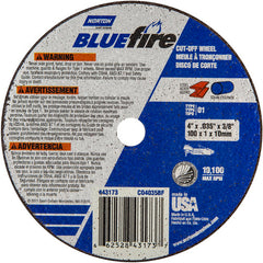 4 x .035 × 3/8″ BlueFire Small Diameter Cut-Off Wheel >3″ ZA 46 X Type 01/41 - Exact Tooling