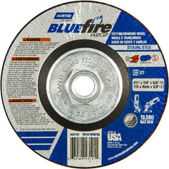 ‎4-1/2″ × 1/8″ × 5/8″ BlueFire Non-Woven Depressed Center Wheel Type 27 - Exact Tooling