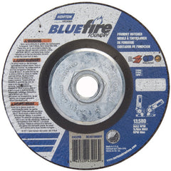 ‎4-1/2″ × 1/8″ × 5/8″ BlueFire Non-Woven Depressed Center Wheel Type 27 - Exact Tooling