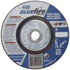 ‎4-1/2″ × 1/4″ × 5/8″ BlueFire Non-Woven Depressed Center Wheel Type 27 - Exact Tooling
