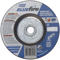‎4-1/2 × 1/4 × 5/8 - 11″ BlueFire Grinding Wheel ZA 24 S Type 27 - Exact Tooling