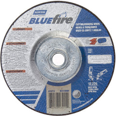 ‎5 × 1/8 × 5/8 - 11″ BlueFire Grinding Wheel ZA 30 U Type 27 - Exact Tooling