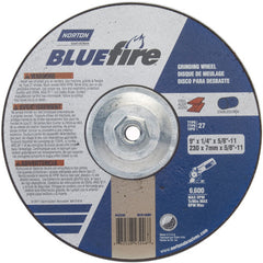 ‎9 × 1/4 × 5/8 - 11″ BlueFire Grinding Wheel ZA 24 S Type 27 - Exact Tooling