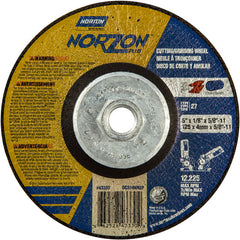 5″ × 1/8″ × 5/8″ NorZon Plus Non-Woven Depressed Center Wheel Type 27 - Exact Tooling