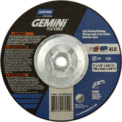 ‎7″ × 1/8″ × 5/8″-11 Charger Non-Woven Depressed Center Wheel Type 29 36 Grit - Exact Tooling