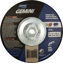 7″ × 1/4″ × 5/8″ Gemini Non-Woven Depressed Center Wheel Type 28 Saucer - Exact Tooling