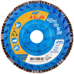 5 × 7/8″ Blaze Plastic Flat Flap Disc Type 27 60 Grit R980P Premium Ceramic Alumina - Exact Tooling