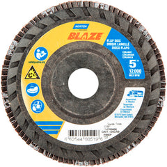 5 × 7/8″ Blaze Plastic Flat Flap Disc Type 27 120 Grit R980P Premium Ceramic Alumina - Exact Tooling