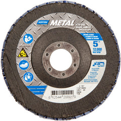 5″ × 1/4″ × 7/8″ Metal Flap Disc Type 29 Conical 40 Grit Zirconia Alumina - Exact Tooling