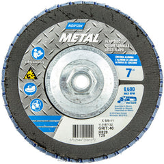 ‎7 × 5/8 - 11″ Metal Fiberglass Conical Flap Disc Type 29 P40 Grit R828 Zirconia Alumina - Exact Tooling