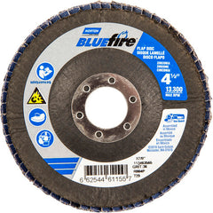 ‎4-1/2 × 7/8″ BlueFire Fiberglass Conical Flap Disc Type 29 P36 Grit R884P Zirconia Alumina - Exact Tooling