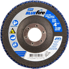 ‎4-1/2 × 7/8″ BlueFire Fiberglass Conical Flap Disc Type 29 P40 Grit R884P Zirconia Alumina - Exact Tooling