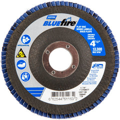 ‎4-1/2 × 7/8″ BlueFire Fiberglass Conical Flap Disc Type 29 P60 Grit R884P Ceramic Alumina - Exact Tooling
