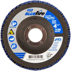 ‎4-1/2 × 7/8″ BlueFire Fiberglass Conical Flap Disc Type 29 P80 Grit R884P Ceramic Alumina - Exact Tooling