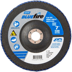 7″ × 1/4″ × 7/8″ NorZon BlueFire R884 Flap Disc Type 29 Conical 36 Grit - Exact Tooling