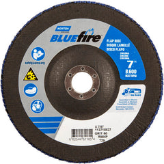 7″ × 1/4″ × 7/8″ NorZon BlueFire R884 Flap Disc Type 29 Conical 60 Grit - Exact Tooling