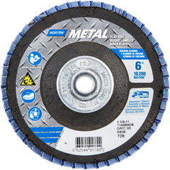 6″ × 1/4″ × 5/8″ Metal Flap Disc Type 29 Conical 60 Grit Zirconia Alumina - Exact Tooling