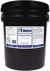 Detco - 5 Gal Pothole Patch - Black, 5 Sq Ft Coverage - Exact Tooling