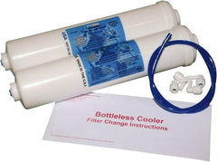 Aquaverve - 2-1/2" OD, 1µ, Carbon Block Inline (Quick Connect Fittings) Cartridge Filter - 12" Long, Reduces Chlorine, Tastes, Odors, VOCs & Cysts - Exact Tooling