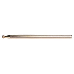 3/32″ - Electroplated CBN Mandrel-100 Grit - Spherical Ball end - Exact Tooling