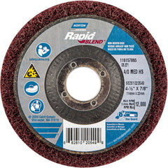 ‎4-1/2″ × 7/8″ Rapid Prep Depressed Center Finishing Wheel 150-180 Grit Aluminum Oxide - Exact Tooling