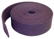 4'' x 30 ft. - Maroon - Aluminum Oxide Very Fine Grit - Bear-Tex Clean & Blend Roll - Exact Tooling