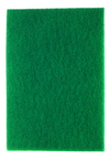 3-1/4 x 6-1/4 x 3/4" - Green/Yellow; Scour-N-Sponge Pad; Aluminum Oxide; Very Fine - Exact Tooling