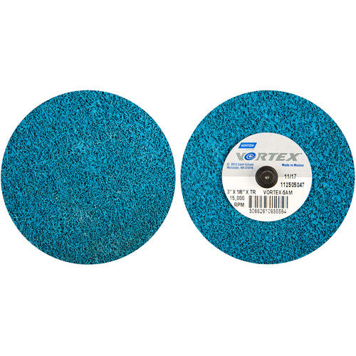 3″ × 1/8″ Vortex Unified Wheel 5AM Type TR/lll Aluminum Oxide - Exact Tooling