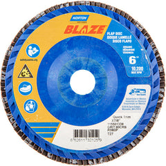 6″ × 7/8″ 40 Grit Type 27 Blaze Flap Disc - Exact Tooling
