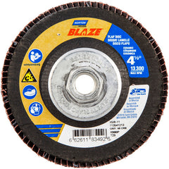 ‎4-1/2 × 5/8 - 11″ Blaze Fiberglass Conical Flap Disc Type 29 60 Grit R980P Premium Ceramic Alumina - Exact Tooling