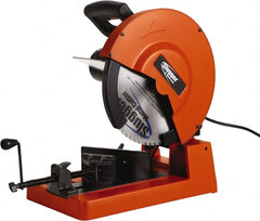 Fein - 14" Blade Diam, 1" Arbor Hole, Straight Chop & Cutoff Saw - 1,300 RPM, 120 Volts, 1 Phase - Exact Tooling