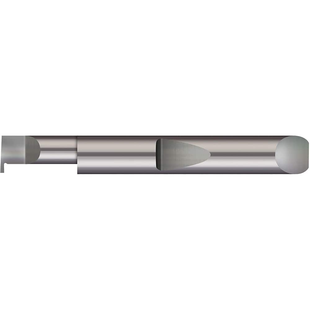 Micro 100 - Grooving Tools; Grooving Tool Type: Retaining Ring ; Material: Solid Carbide ; Shank Diameter (Decimal Inch): 0.5000 ; Shank Diameter (Inch): 1/2 ; Groove Width (Decimal Inch): 0.1870 ; Projection (Decimal Inch): 0.1500 - Exact Tooling