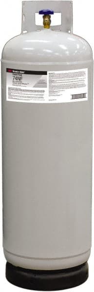 3M - 148.5 Lb Cylinder Clear Spray Adhesive - High Tack, 230°F Heat Resistance, Medium Strength Bond, Series FoamFast74 - Exact Tooling