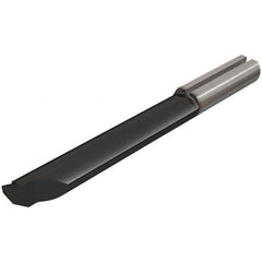 Iscar - 5mm Min Bore Diam, 0.5mm Max Bore Depth, 5mm Shank Diam, Chamfering & Corner Radius Boring Bar - 0.006" Corner Radius, Right Hand Cut, Solid Carbide, TiAlN Finish - Exact Tooling