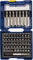 Irwin - 58 Piece, 1/4" Drive Screwdriver Insert Bit Set - #1 to #3 Phillips, 0.05 to 1/4" Hex, 1.27 to 10mm Hex, T10 to T40 Torx, #1 to #3 Square Recess - Exact Tooling