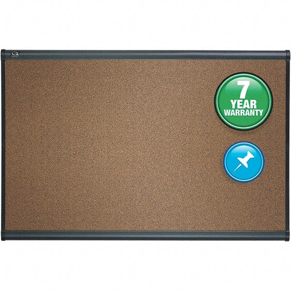 Quartet - 24" High x 36" Wide Cubicle Magnetic - Cork, Includes Mounting Kit - Exact Tooling