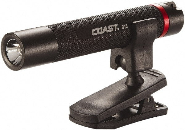 Coast Cutlery - White LED Bulb, 18 Lumens, Hands-free Flashlight - Black Aluminum Body, 1 AAA Alkaline Battery Included - Exact Tooling