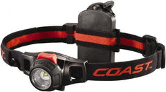 Coast Cutlery - White LED Bulb, 240 Lumens, Hands-free Flashlight - Black Plastic Body, 1 AA Battery Included - Exact Tooling