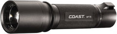 Coast Cutlery - White LED Bulb, 300 Lumens, Industrial/Tactical Flashlight - Black Aluminum Body, 3 AAA Batteries Included - Exact Tooling