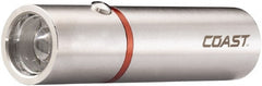 Coast Cutlery - White LED Bulb, 330 Lumens, Mini Flashlight - Silver Stainless Steel Body, 3 AAA Alkaline Batteries Included - Exact Tooling