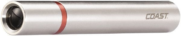 Coast Cutlery - White LED Bulb, 18 Lumens, Mini Flashlight - Silver Stainless Steel Body, 1 AAA Alkaline Battery Included - Exact Tooling