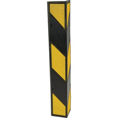 Vestil - 6" Long, Rubber Corner Protectors - Yellow/Black - Exact Tooling
