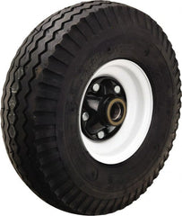 Hamilton - 18 Inch Diameter x 5-3/4 Inch Wide, Rubber Caster Wheel - 1,655 Lb. Capacity, 4-7/8 Inch Hub Length, 1 Inch Axle Diameter, Tapered Roller Bearing - Exact Tooling